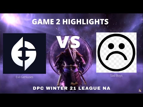EVIL GENIUSES vs SAD BOYS ( GAME 2 HIGHLIGHTS ) DPC Winter 21 League NA