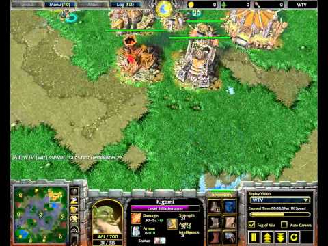 Warcraft 3 HD replay - wegigabytesky (H) vs eMaL (O)