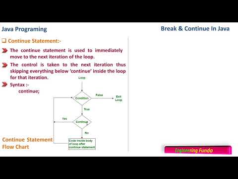 Java Programming – Break and Continue Statements