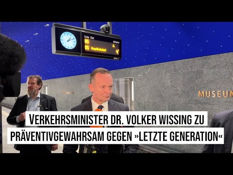 01.05.2023 #Berlin Verkehrsminister Dr. Volker Wissing zu Präventivgewahrsam gegen Letzte Generation