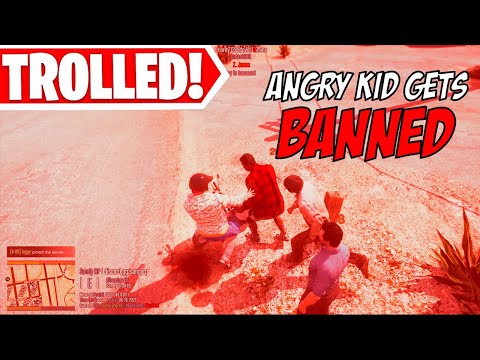 Angry Kid Gets Banned For This ... GTA RP