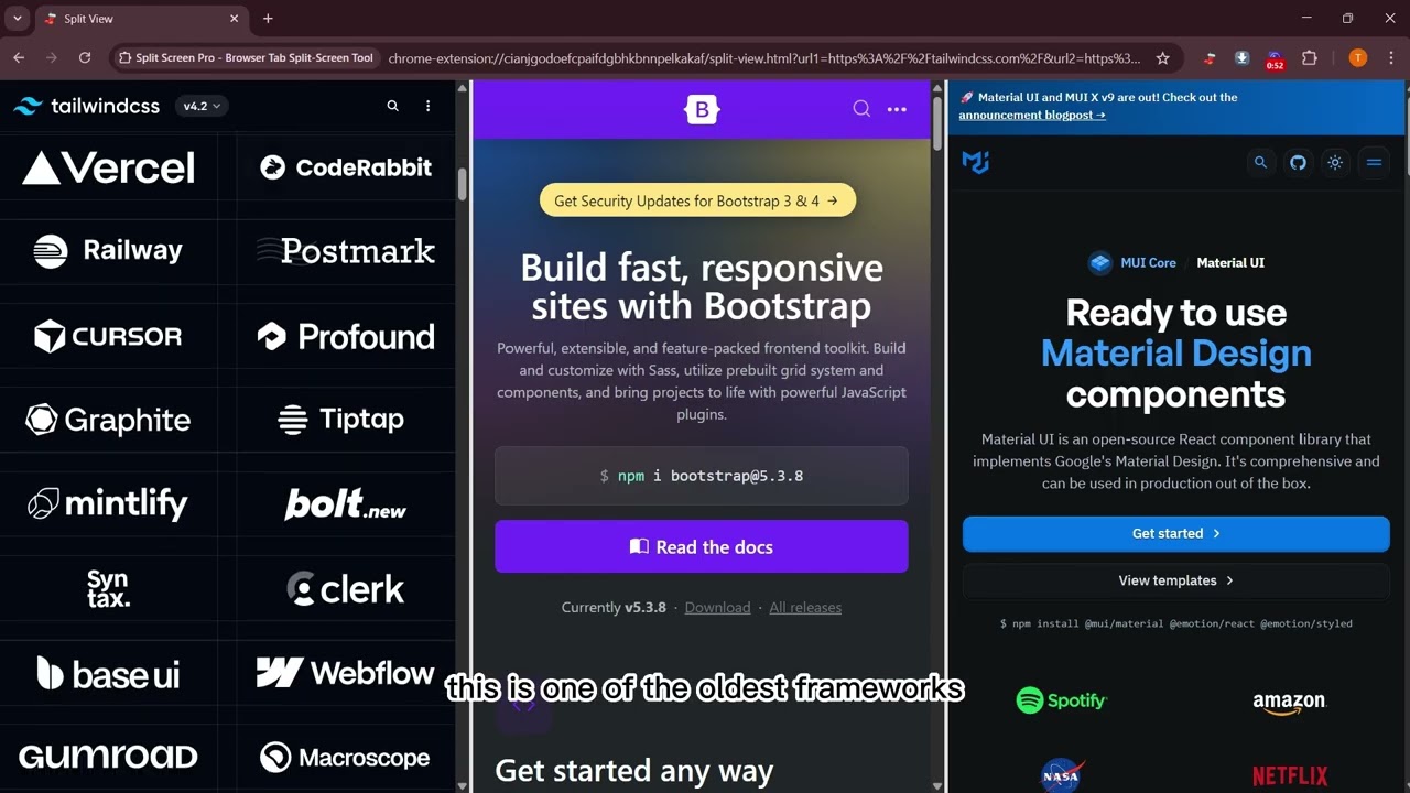 Which Framework Wins: Tailwind CSS vs Bootstrap vs Material UI?