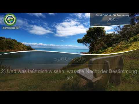 Quran Surah 97 Al-Qadr (German translation)