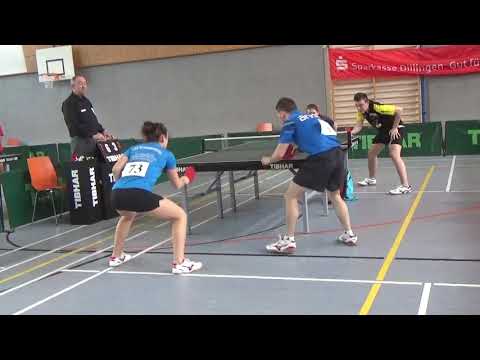 Hegenberger  Herrmann vs Besinger Gruber 20190119 Dillingen Bayer M Tischtennis  Zoom  6