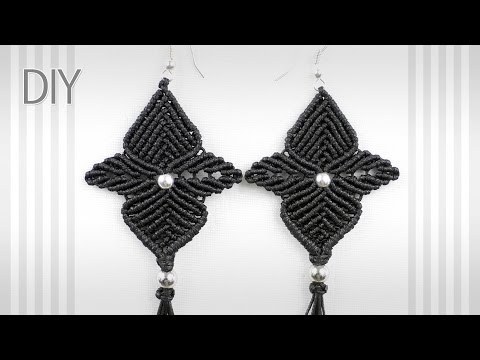 MACRAME LEAF PATTERN for Brooch Keychain Flower Wall Decor