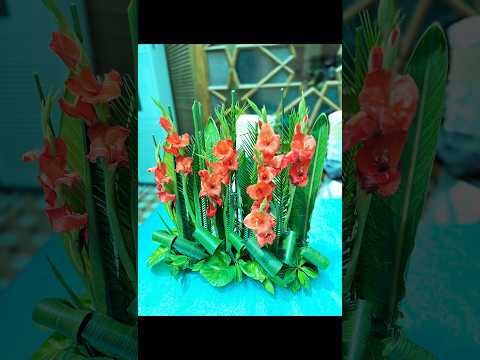 Floral Arts Demo by Anjum Muddassir on Horizontal Arrangements