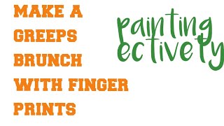 make a greeps brunch with finger prints ||painting ectivety