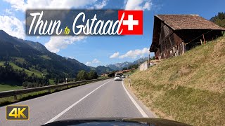 Driver’s View: Driving from Thun to Gstaad, Switzerland 🇨🇭