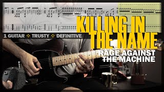 Killing in the Name | Guitar Cover Tab | Whammy Solo Lesson | BT w/ Vocal 🎸 RAGE AGAINST THE MACHINE