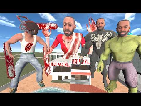 Franklin Play Hide And Kill With All New Clon In Indian Bike Driving 3d