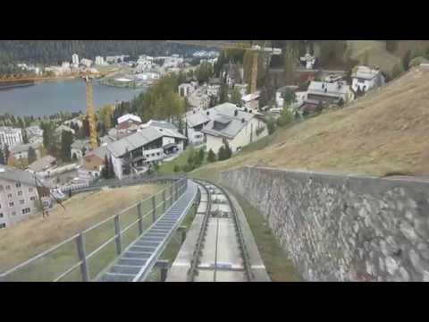 Standseilbahn 7500.01 St. Moritz - Chantarella Talfahrt - Funicular