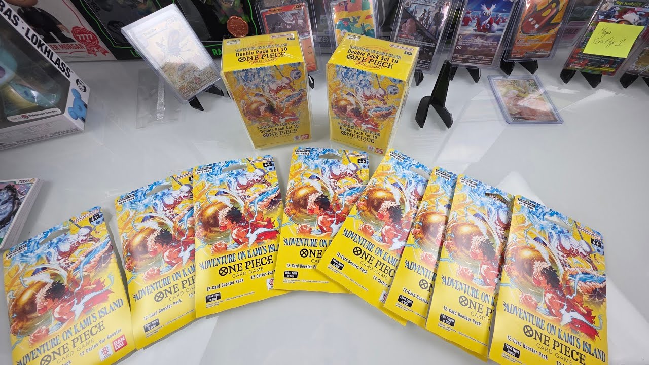 One Piece - Adventure on Kami's Island Double Pack and Sleeves Opening. Check out our first Big Hit!