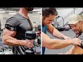 Chris Hemsworth Arm Workout with Ross Edgley | Bicep Occlusion Training