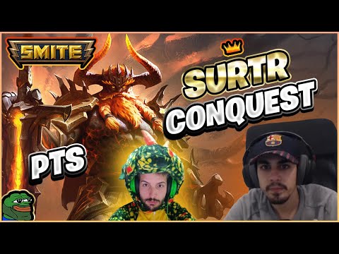SURTR, PROBANDO LA SEASON 10 CON WARCHI | Julio | Smite PTS Conquest 🔥