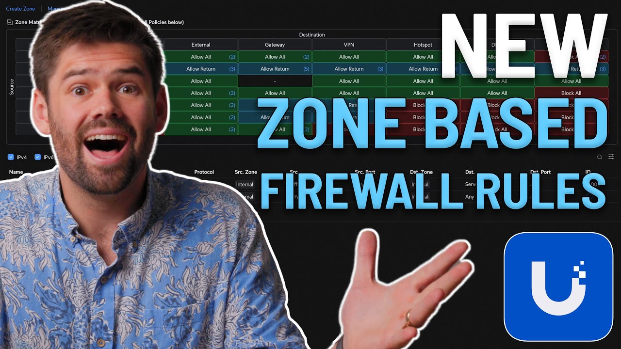 Secure your VLANS - UniFi Zone Based Firewall Rules