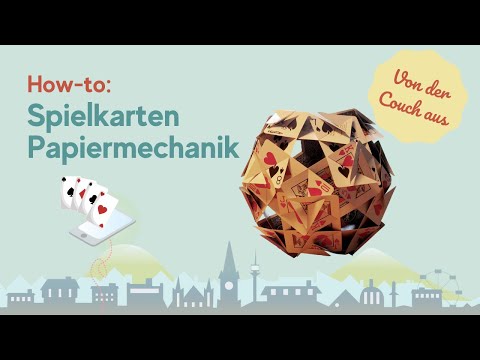 HOW TO: Aus SPIELKARTEN 3D Objekt basteln | Von der Couch aus
