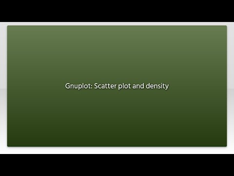 Gnuplot Scatter Plot And Density