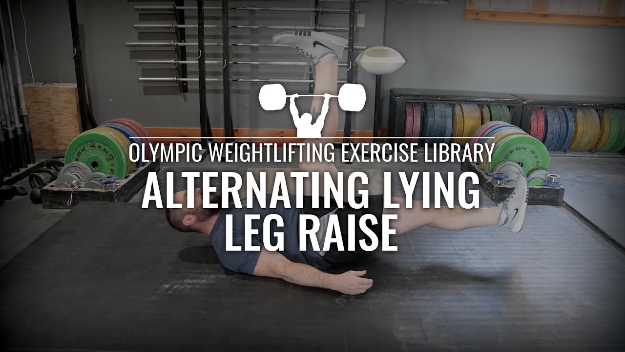 Lying Straight-Leg Lowers Exercise Demonstration