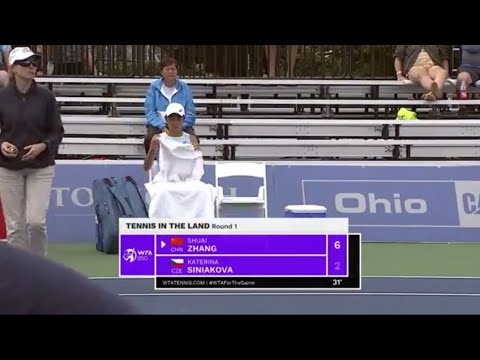 Shuai Zhang vs Katerina Siniakova Live WTA Tennis Coverage Cleveland