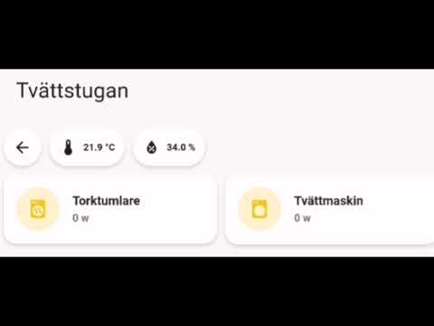 Animated washing machine icon Home Assistant