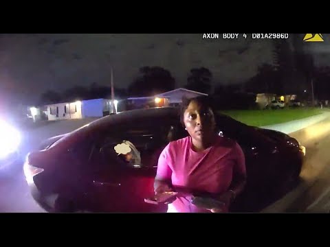 Lady Hits Cop With Car During Traffic Stop