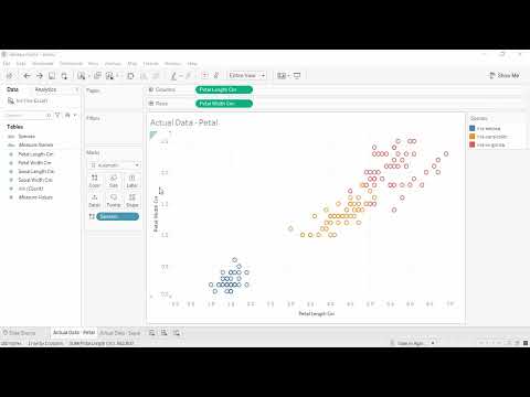 Tableau Tutorial for Beginners 38 Data Science with Tableau Iris Dataset