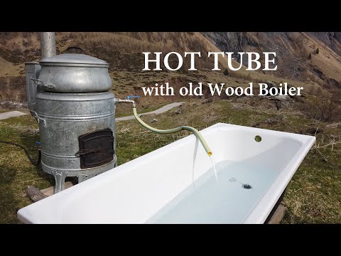 Homemade Hot Tub with Wood Boiler