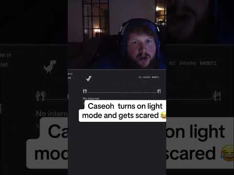Caseoh turns on light mode and gets blinded 😂😂 #caseoh #caseohfunnymoments #memes #shorts #funny
