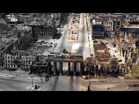 BERLIN 1945: Seltende, historische Schwarz Weiß Bilder in Farbe!