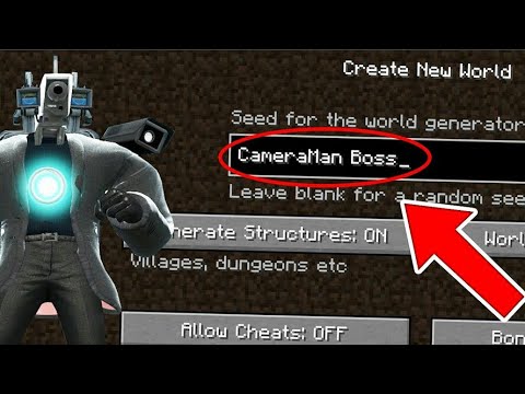 SW SUJEET GAMING  - Minecraft Scary Seeds -  the CameraMan Boss