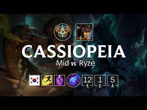 Cassiopeia Mid vs Ryze - KR Challenger Patch 8.8