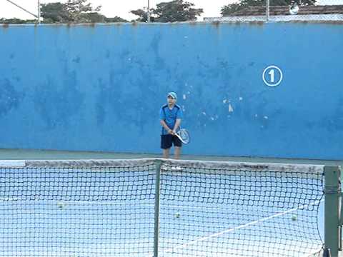 Henrique Bettini e João Victor - Treino de tenis Prof. Adilson