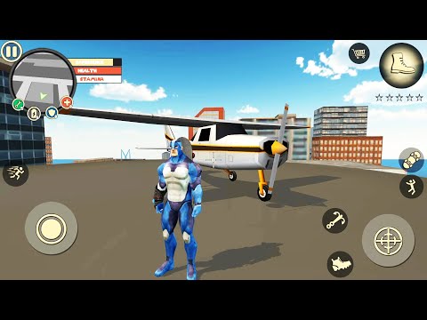 Rope Hero Vice Town (Spwan a Naxx-2 Airplane) | Purchase Trust Airplane | Games Kon