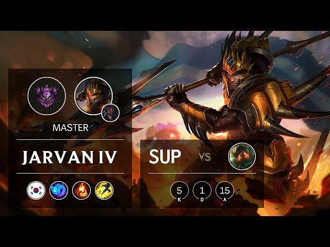 Jarvan IV Support vs Nautilus - KR Master Patch 9.24