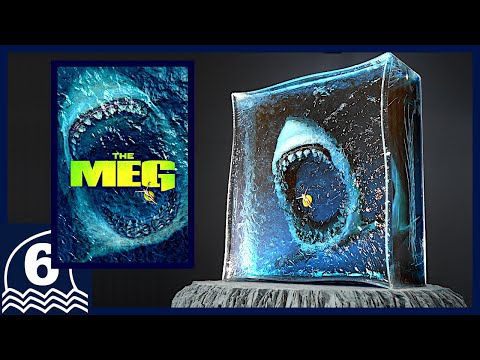 DIY. Make THE MEG diorama / resin art. Build the greatest movie cover art【Megalodon/Horror art】
