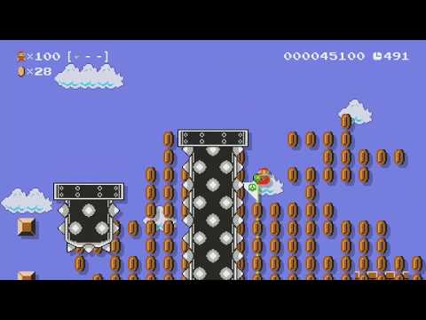 NONSTOP BRUNETTE ~ Easy 100 Mario Challenge - Super Mario Maker - No Commentary 1bs