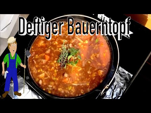 Deftiger Bauerntopf aus dem Dutch Oven