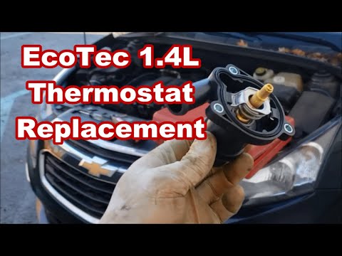 Chevy Cruze Thermostat Replacement GM 1.4L Coolant Leak / No Heat