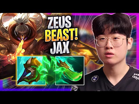 ZEUS IS A BEAST WITH JAX! - T1 Zeus Plays Jax TOP vs Gragas! | Season 2023