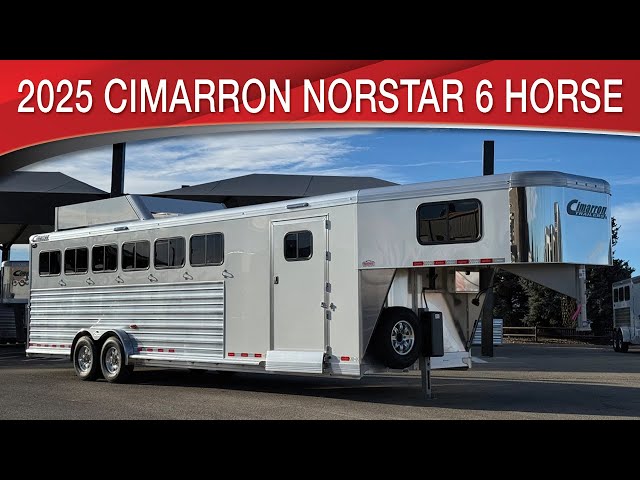 Preview image of 2025 Cimarron Norstar 6 Horse Gooseneck Dual Door Front Tack Room youtube video