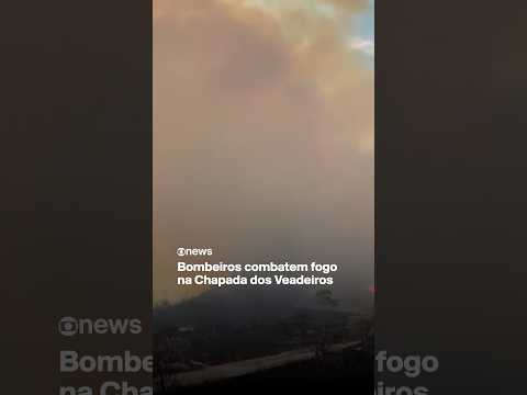 Bombeiros combatem fogo na Chapada dos Veadeiros | GloboNews Radar