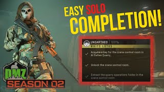EASY Solo Unearthed Mission Completion for White Lotus | Call of Duty Warzone 2.0 DMZ Season 2