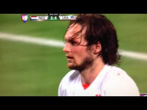 USA-NED goal - Wood scores for USA - Univision Deportes call