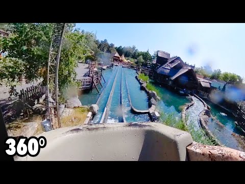 Menhir Express (Parc Astérix) - VR ONRIDE - 360° log flume water ride POV
