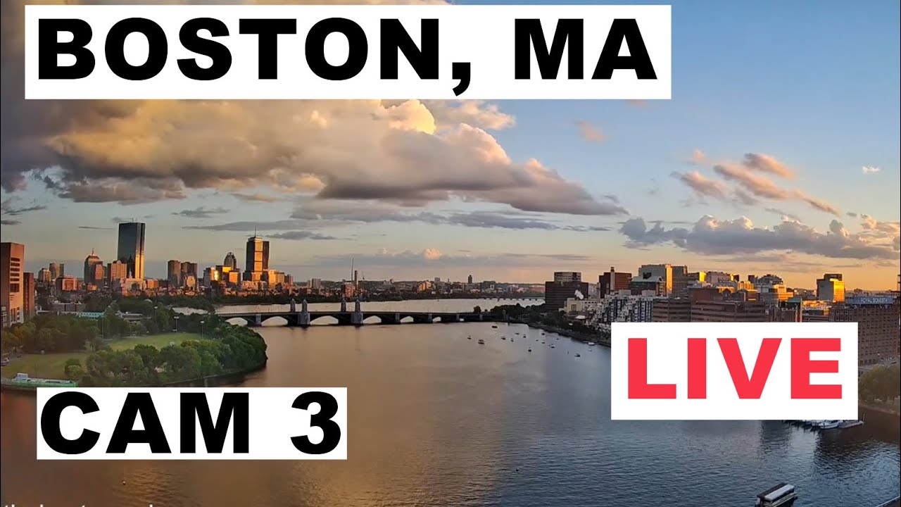 Live webcam view of Vista del río desde el Museo de Ciencias de Boston