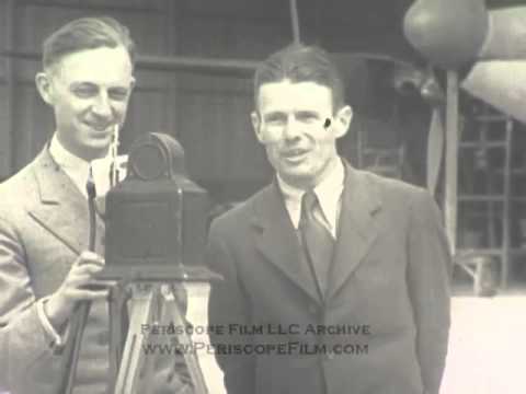 DOUGLAS "WRONG WAY" CORRIGAN VINTAGE NEWSREEL 8471