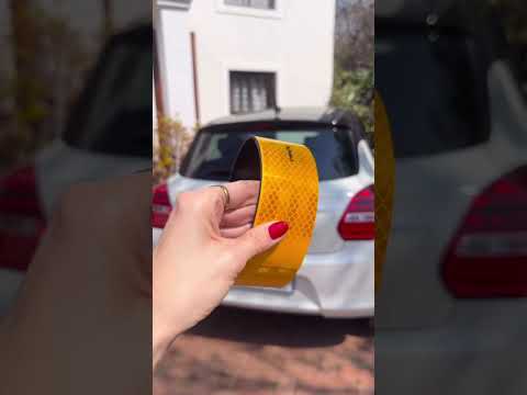 Keep some of our Magnetic Reflective Tape in your car for peace of mind.