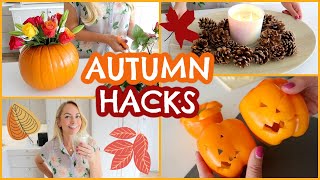 11 GENIUS AUTUMN / FALL LIFE HACKS &amp; DIY&#39;s 🍁🍂