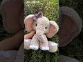 Cute Crochet Elephant 🐘😍 #crochet #crochetpatterns #handmade #shorts