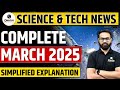 Complete Science Tech NEWS Monthly March 2025 Current Affairs UPSC CSE 2025 OnlyIAS